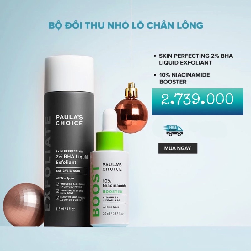 Bộ thu nhỏ lỗ chân lông Paula's Choice