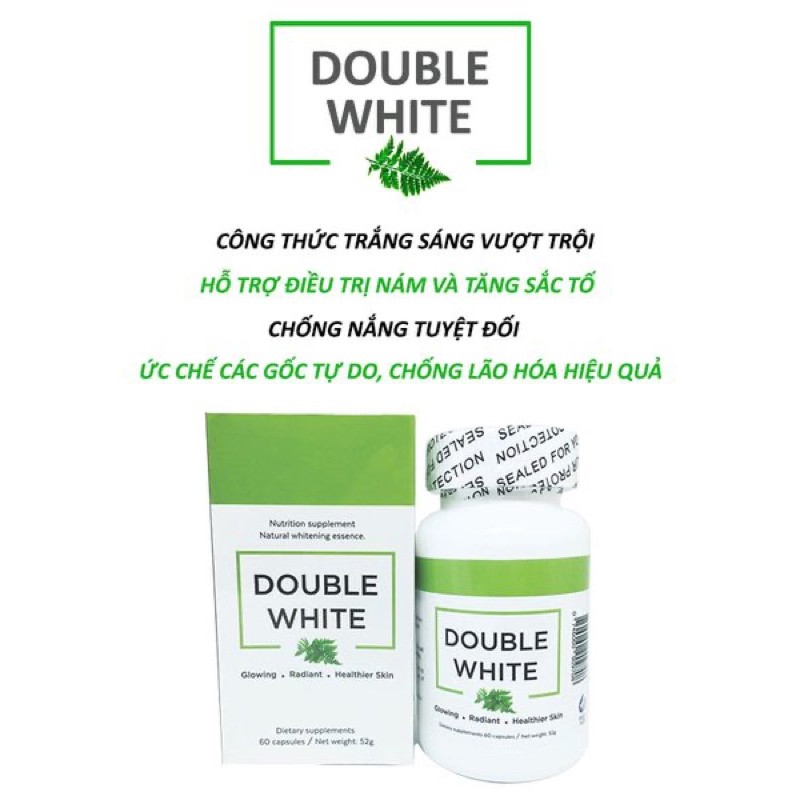 DOUBLE WHITE trắng da, giảm tàn nhang, vết thâm nám