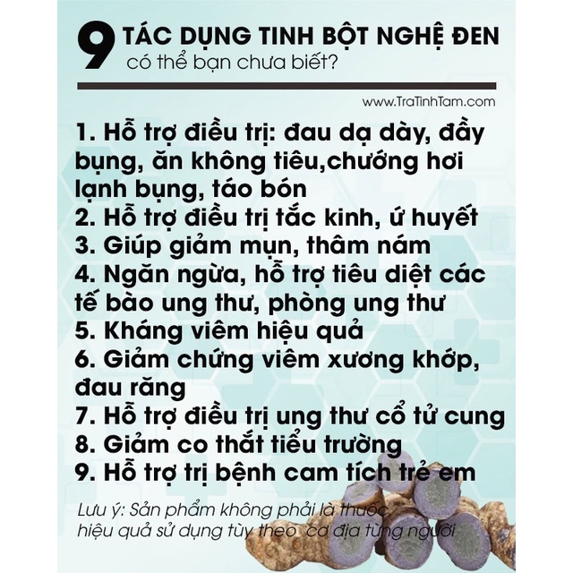 Tinh Bột Nghệ Đen ( Dạng Tinh Bột Đã Sơ Chế )