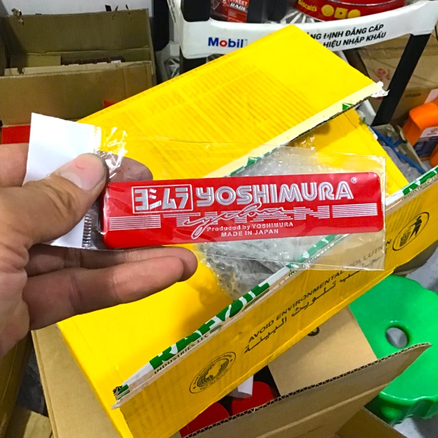 Tem Nhôm Yoshimura Japan Mẫu Mới Dán Pô Siêu Chắc