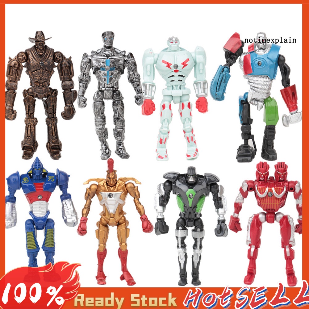 Set 8 mô hình đồ chơi nhân vật Adam Raider trong phim hoạt hình "Real Steel"