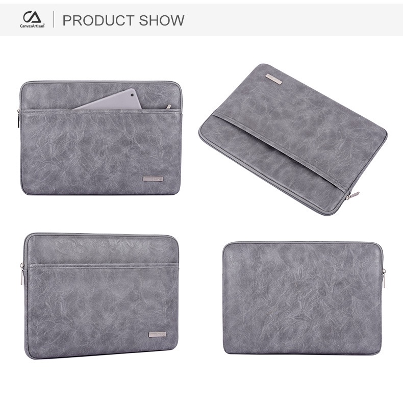 CanvasArtisan Túi Đựng Laptop Chống Thấm Nước Bằng Vải Phong Cách Doanh Nhân Cổ Điển Cho Macbook Air Pro M1 M2 Surface Dell 11 12 13 14 15 inch