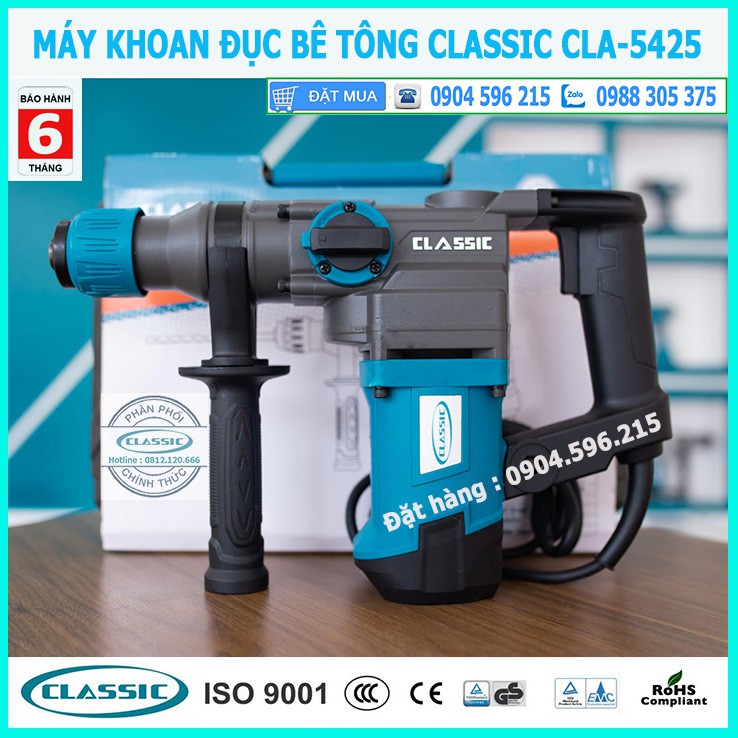 Máy khoan đục bê tông CLASSIC 1100W mã CLA-5425 ( hàng chính hãng )