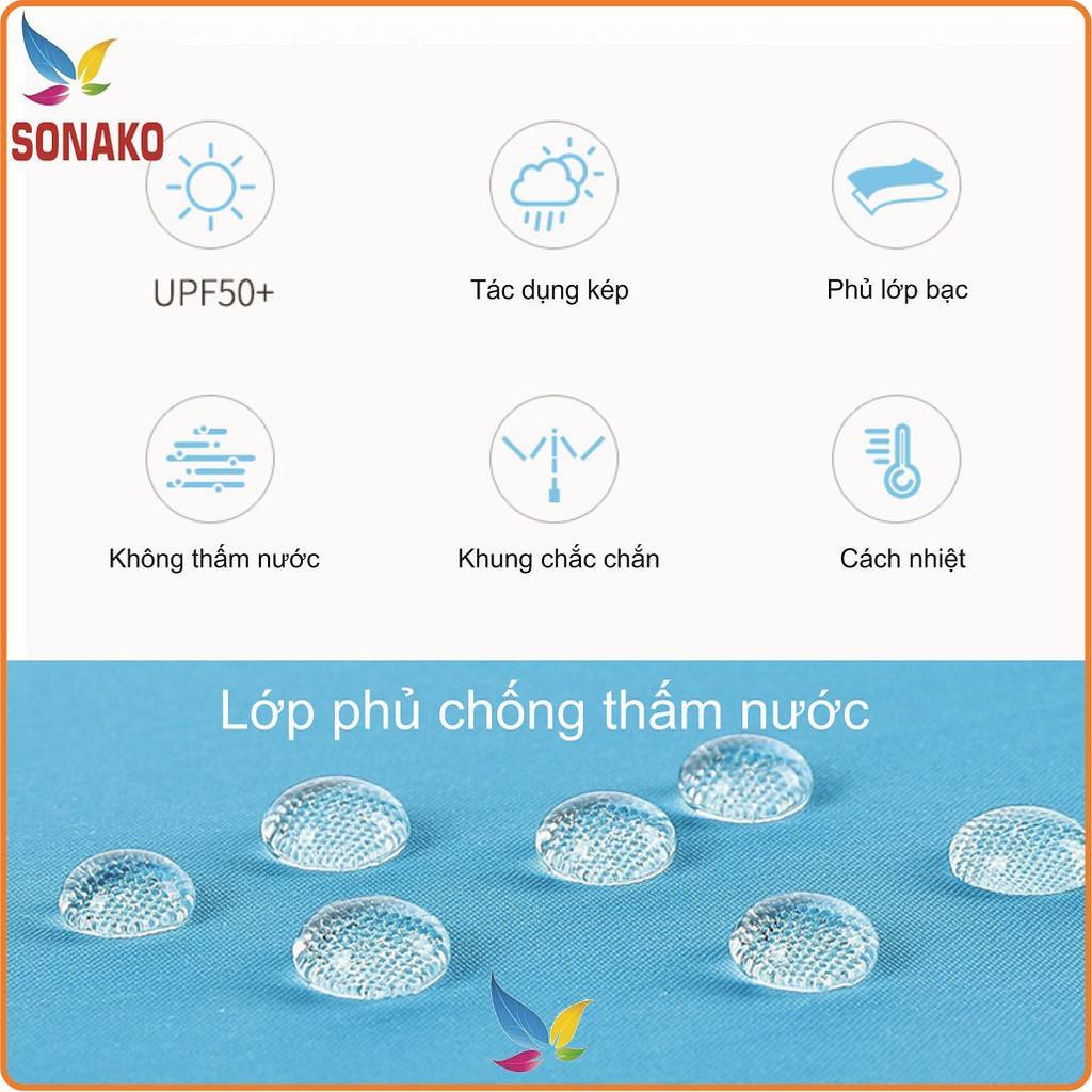 Ô Dù Xe Đẩy Trẻ Em Chống Tia UV - Sonako