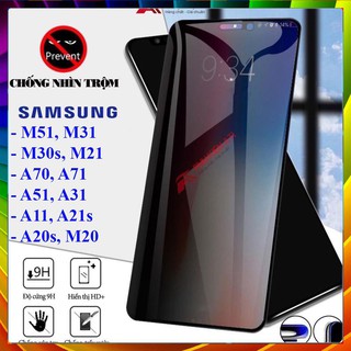 [FreeShip] Kính Cường Lực chống nhìn trộm Samsung M51, M31, M21, M30s, M20, A71, A51, A31, A11, A21s, A70 full viền màu