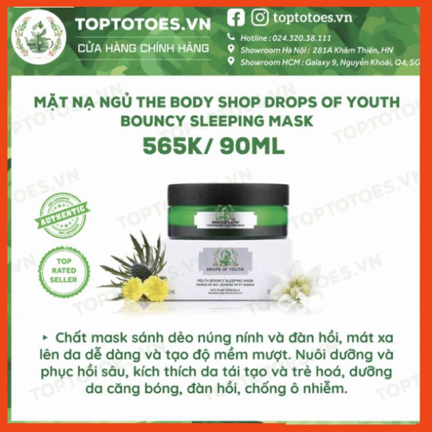 HÈ NÓNG  Bộ sản phẩm The Body Shop Drops of Youth foam rửa mặt, essence, lotion, serum, kem dưỡng HÈ NÓNG