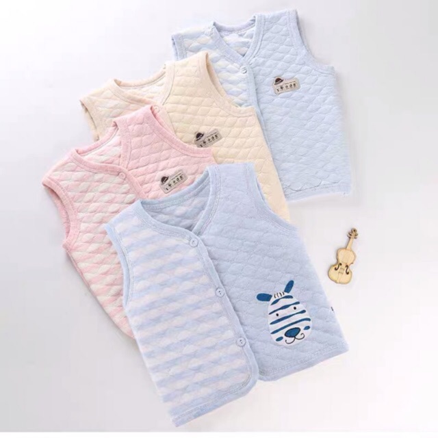 MẪU 4 PASTEL - Áo ghile cotton trần bông cao cấp GAM MÀU NHẸ NHÀNG đáng yêu cho bé trai, bé gái | BigBuy360 - bigbuy360.vn