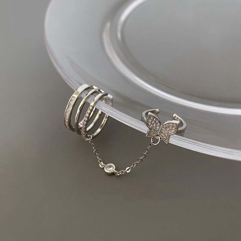 Nhẫn hở đeo khớp ngón tay kiểu Hàn Quốc thời trang sành điệu cho nữ