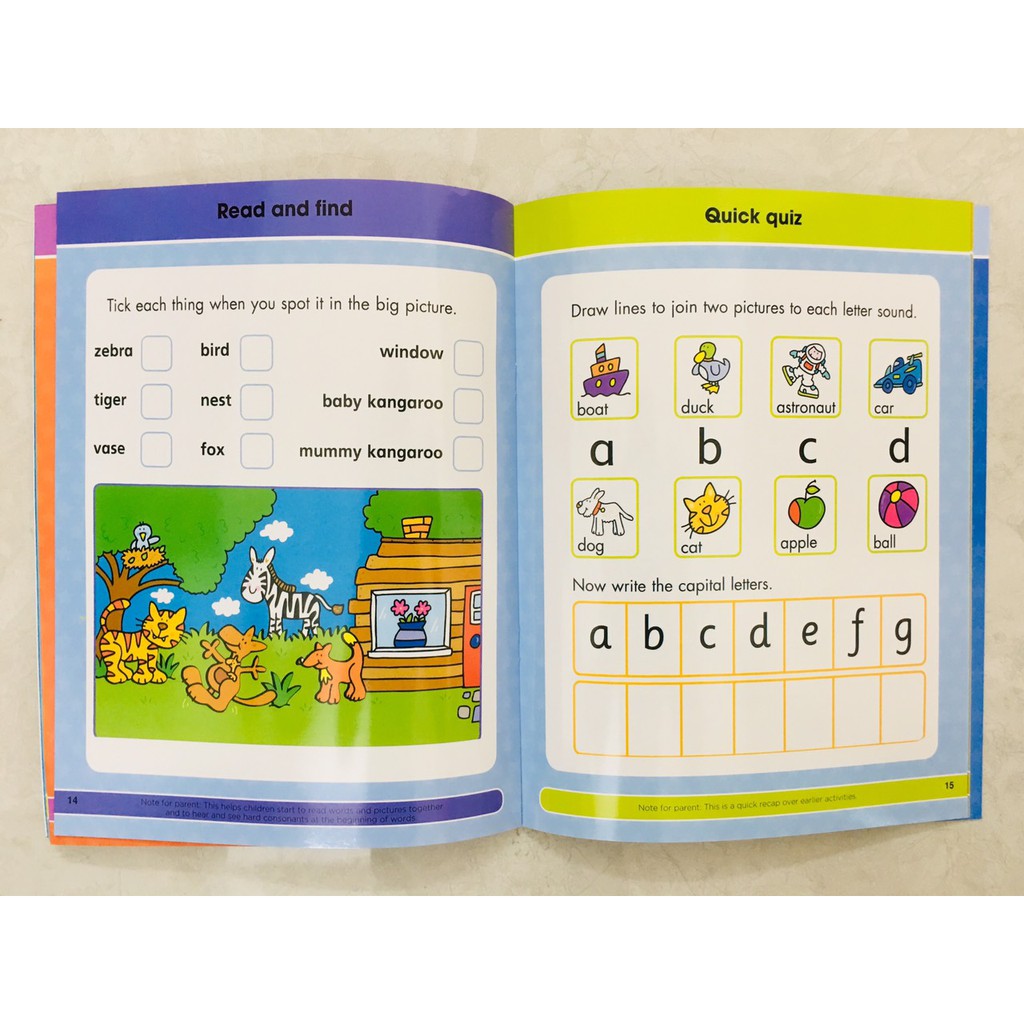 Sách Gold Stars Wipe Clean : 4 chủ đề( Mahts - Phonics - Reading - Alphabet ) - Á Châu Book - usborne -