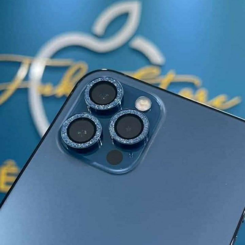 [Màu Kim Cương] Iphone 13 Pro max | 13 | 13 Pro [Bộ 3 mắt] Dán từng mắt camera chống trầy Kuzoom Bảo vệ cam