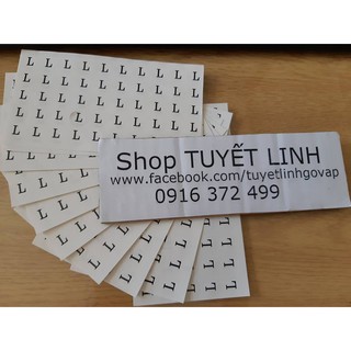 Tem dán size cho quần áo , túi xách ... 200k /combo