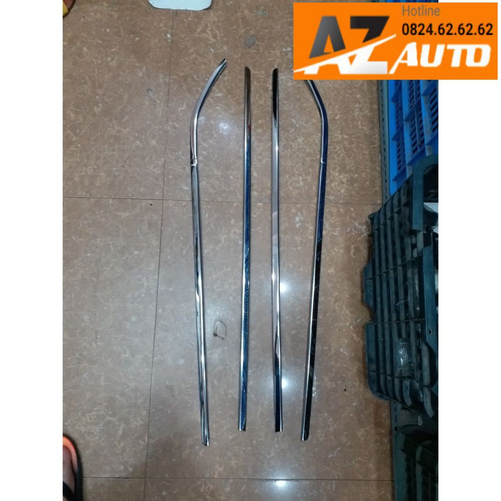 Bộ nẹp viền chân kính Inox xe Mitsubishi Attrage 2018-2022