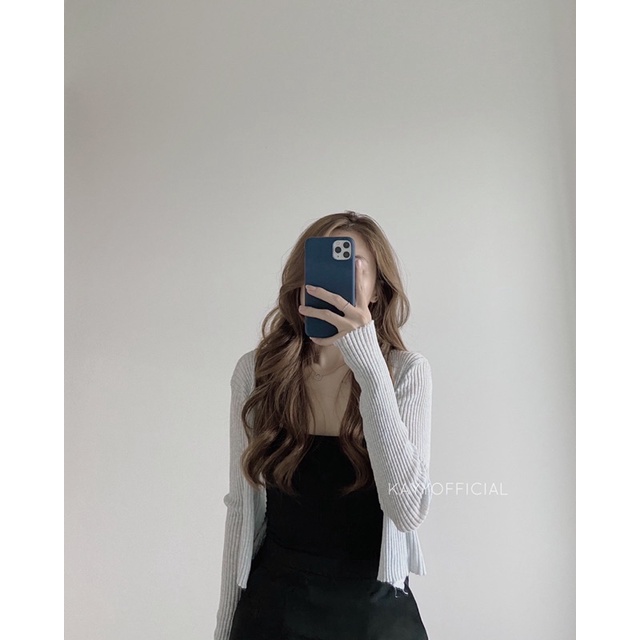 KAYY. Áo khoác len mỏng 1 khuy - Cmvt