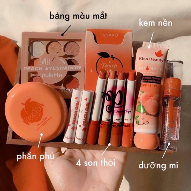 SET MAKE UP THÁI LAN TONE ĐÀO
