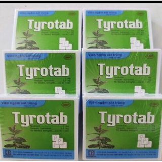 Tyrotab viên ngậm sát trùng cổ họng hộp 24 vien .