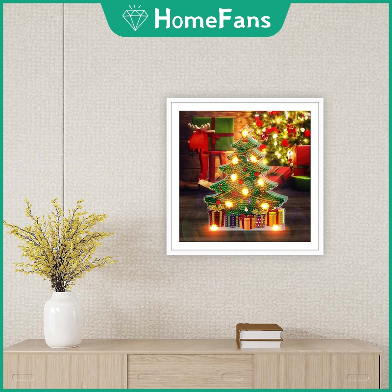 Bộ tranh đính đá tự làm hình người tuyết 30X30