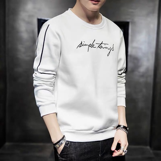 Áo tay dài unisex form rộng Simple Trings nam nữ ulzzang Wind | BigBuy360 - bigbuy360.vn