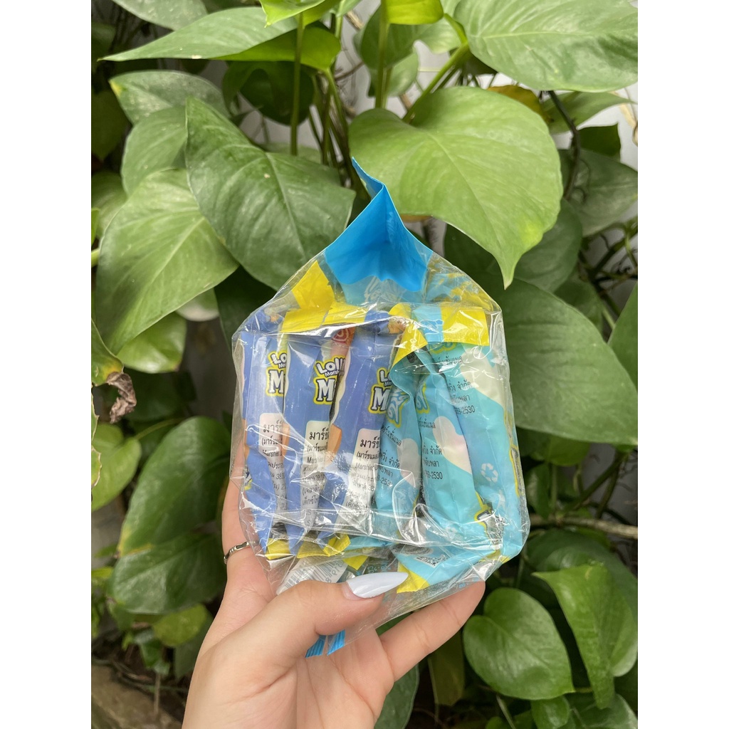 Kẹo Bông Gòn Xoắn 240g Xốp Cuộn Marshies Lollies Marshmallows (Túi 12 góix20g)