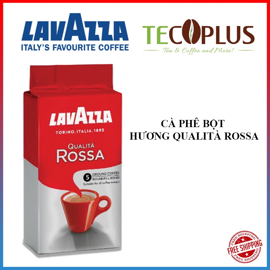 [HÀNG CHÍNH HÃNG] Cà Phê Qualità Rossa LAVAZZA - CÀ PHÊ BỘT (Gói 250g)