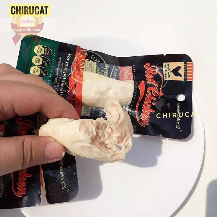 Ức gà hấp cho chó mèo Pet Real Chicken Nhật Bản ăn liền dùng trộn với cơm Protein dinh dưỡng