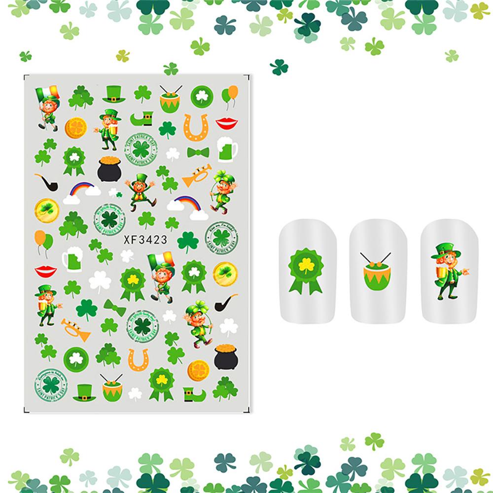 Miếng Dán Trang Trí Móng Tay 3D May Mắn