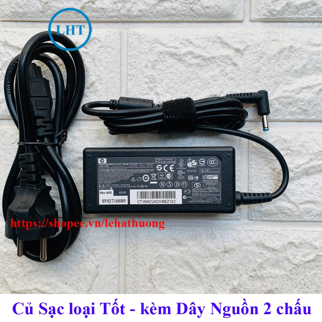 Sạc Laptop HP 19.5V - 3.33A Chân kim nhỏ (4.5mm x 3.0mm)