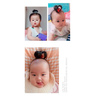 kẹp chùm tóc giả cute cho bé