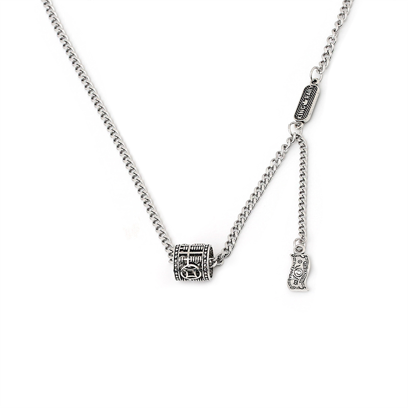 Dây chuyền mặt họa tiết đồng xu phong cách hip-hop cá tính