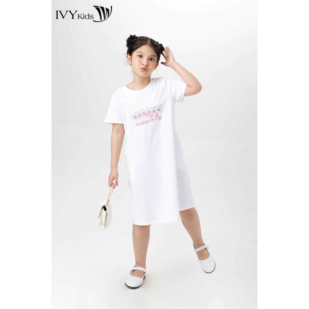 Đầm thun bé gái STAY GROOVY IVY moda MS 42G1492