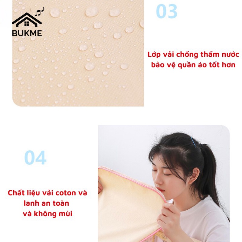 Hộp túi vải đựng quần áo chăn mền đa năng có khung thép chống thấm nước nắp khóa kéo dung tích 72l