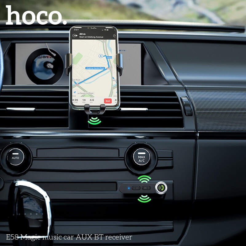 Thiết bị nhận tín hiệu Bluetooth 5.0 HOCO. E53 giắc cắm 3.5mm tiện dụng thích hợp cho xe hơi