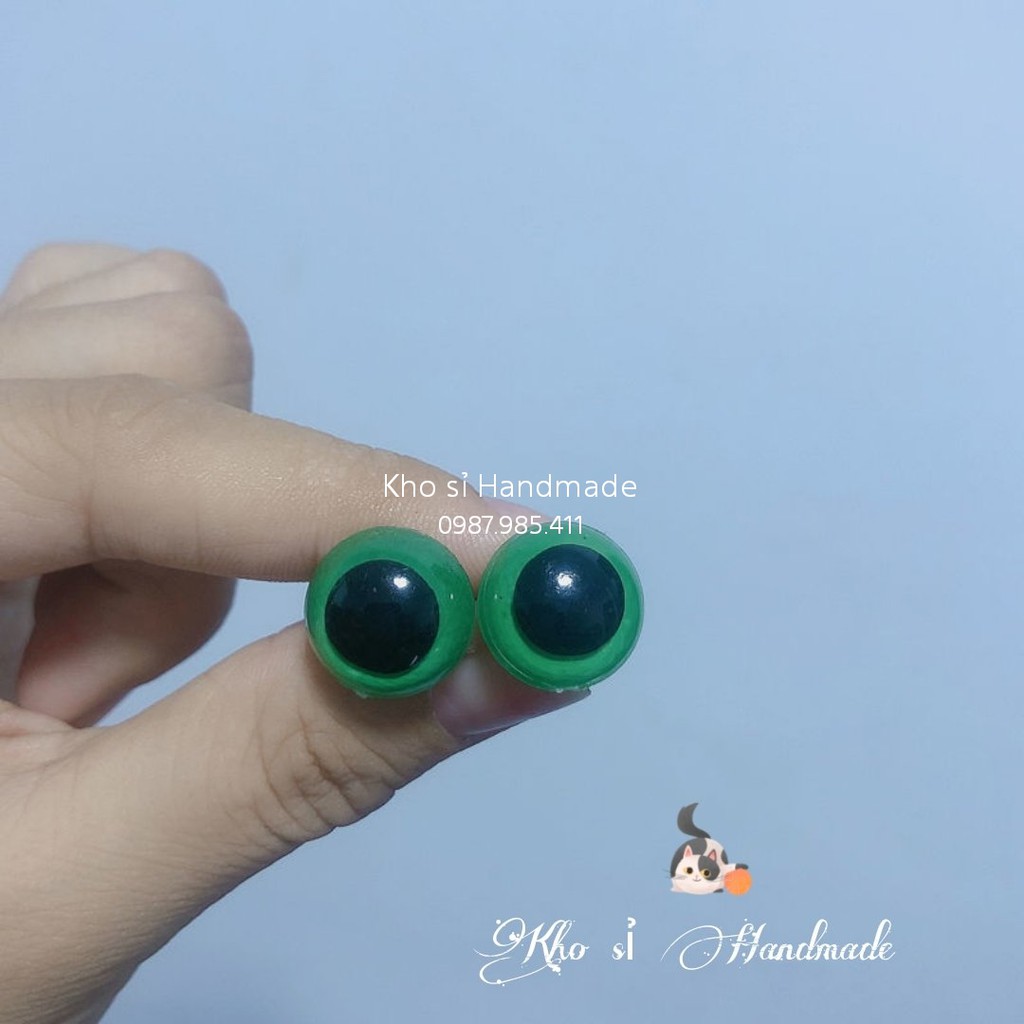 Mắt thú màu xanh lá có chốt an toàn cho bé (1 đôi)