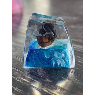 Keycap resin bàn phím cơ thuyền lướt trên mặt nước