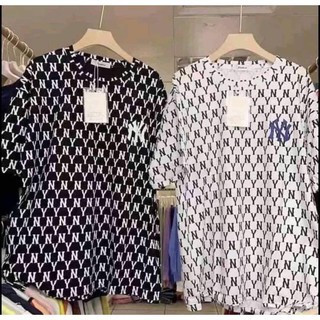 Áo Thun Unisex chữ NY nam/nữ đan fom thụng Áo Phông Thời Trang Logo NY hot hit
