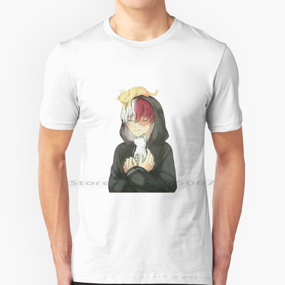 Shoto Áo 100% Cotton Boku No Hero Giới Học Thuật Bnha Mha Anime Tất Cả Có Thể Deku Bakugo Katsuki Mi