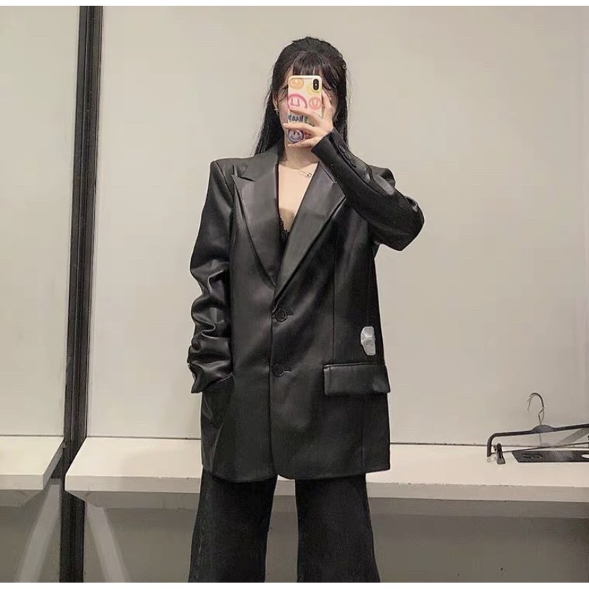 Áo Blazer , áo vest oversize da bóng A20