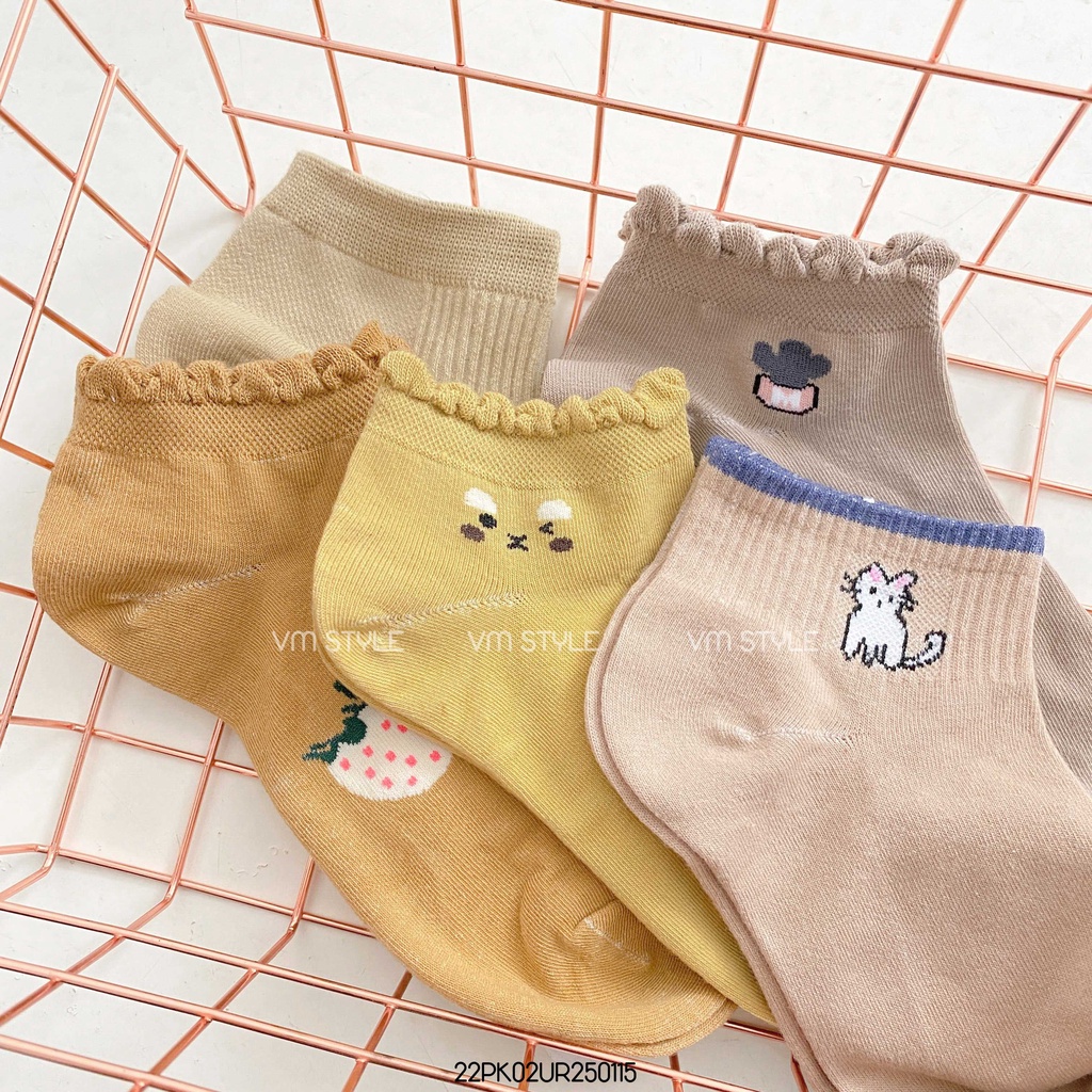 [ QUÀ TẶNG KHÔNG BÁN] Tất vớ nhiều màu, hình dễ thương Vintage thời trang nữ cao cấp VM Shop (Ngẫu nhiên) VOU00001