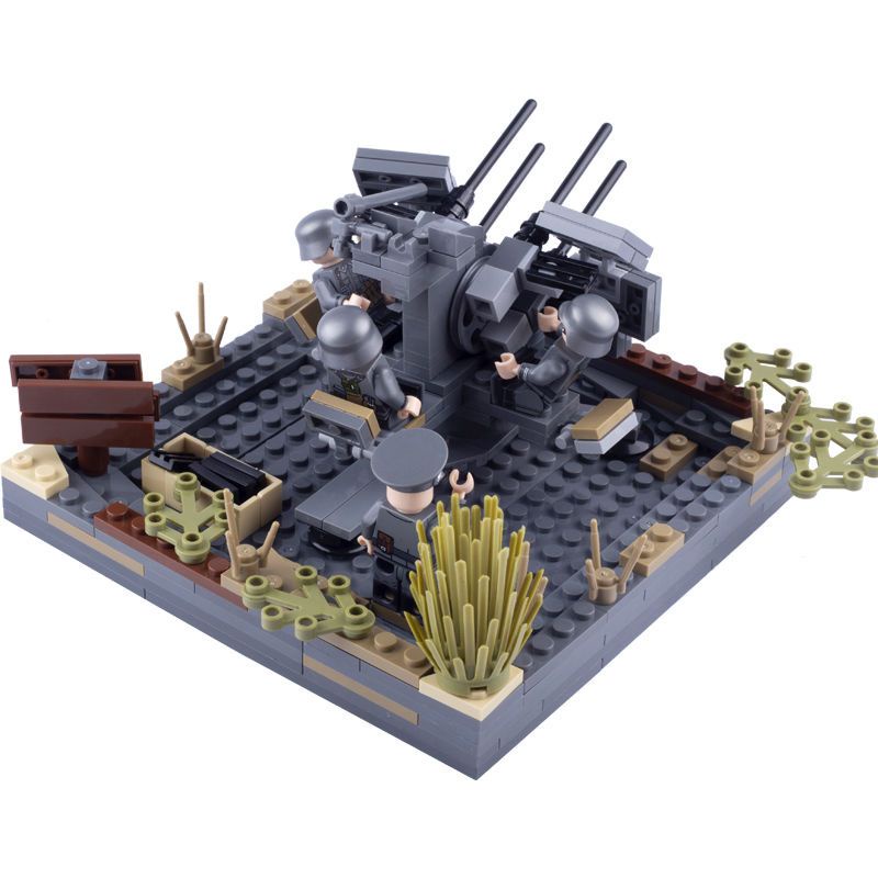 Lắp Ráp Lego World War II German Flak38 Airproof Cannon