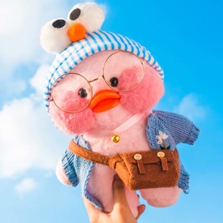 [CÓ SẴN] Vịt Bông LaLaFan Siêu Cute Size 30cm(đầy đủ phụ kiện)