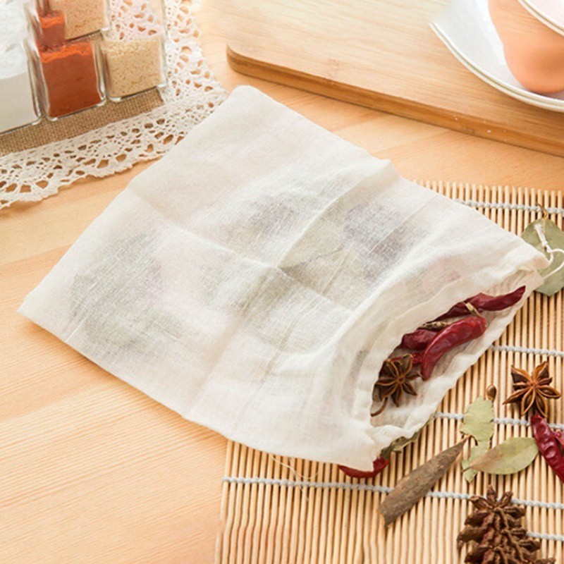 Túi Lọc Trà Bằng Cotton Lanh Đa Năng Tiện Dụng