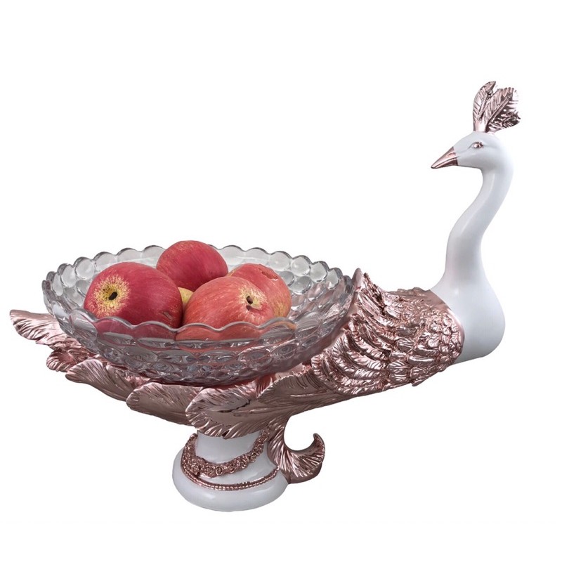 Chim công cắm hoa, đựng hoa quả 3 mẫu Decor cực xinh