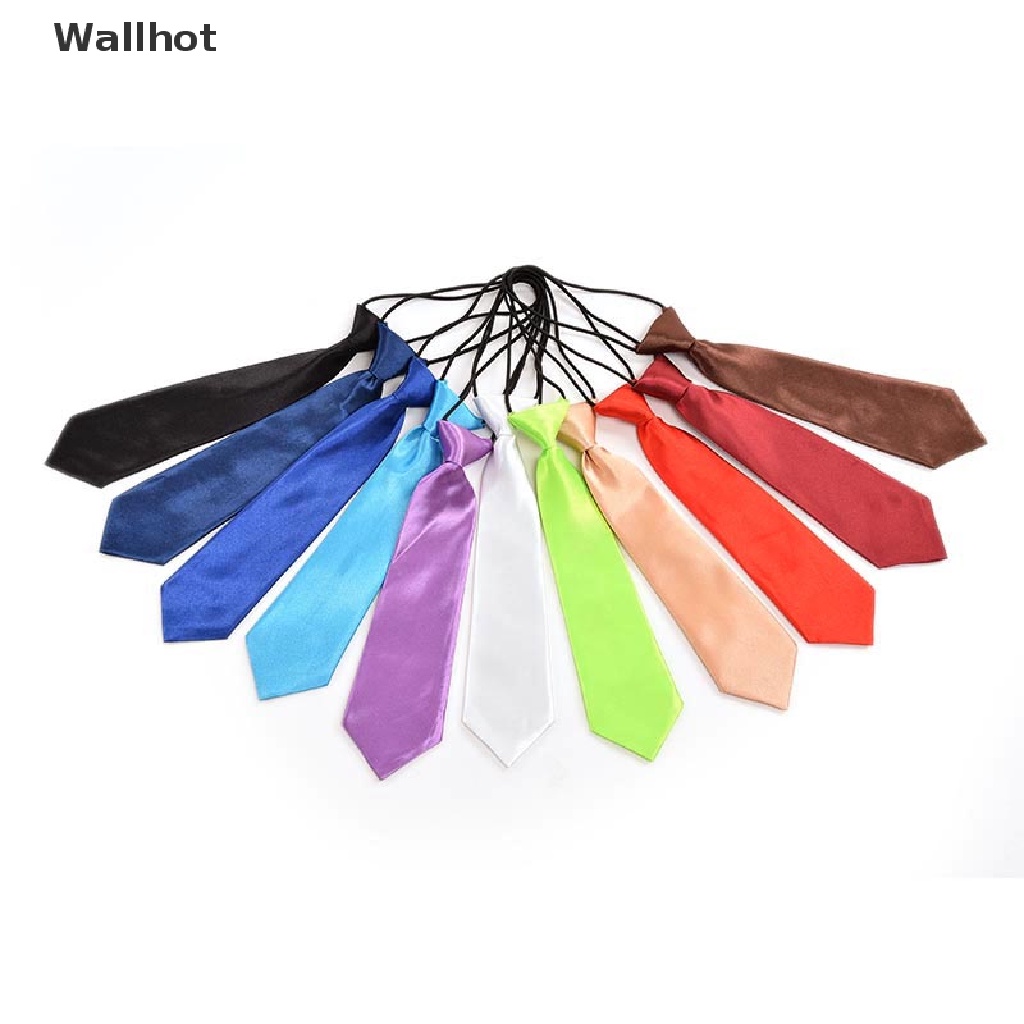 1 cà vạt co giãn 11 màu trơn dành cho bé trai | BigBuy360 - bigbuy360.vn
