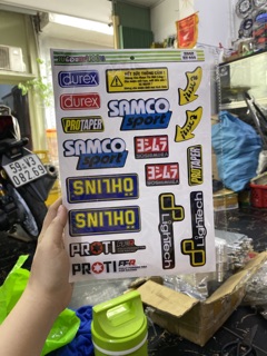 Tem dán xe thương hiệu độc đáo