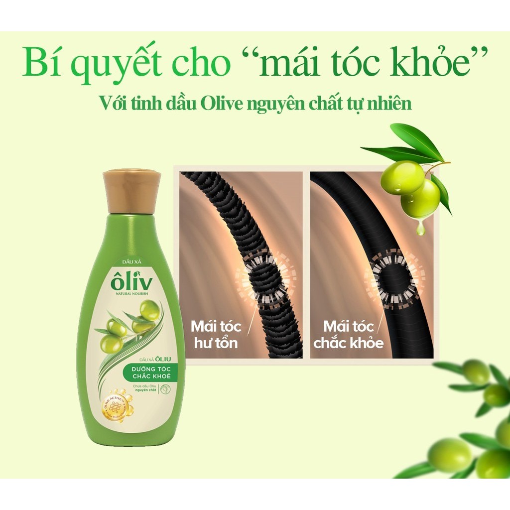 Dầu Xả Ôliv Natural Nourishing Chứa Ôliu Nguyên Chất Dưỡng Tóc Chắc Khỏe 250ml