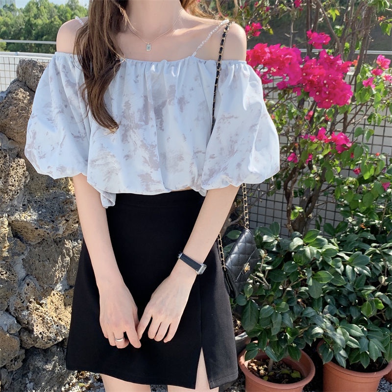 Áo Sơ Mi Chiffon Tay Ngắn Dáng Rộng In Hoa Thời Trang Mùa Hè Hàng Mới Dành Cho Bạn Nữ