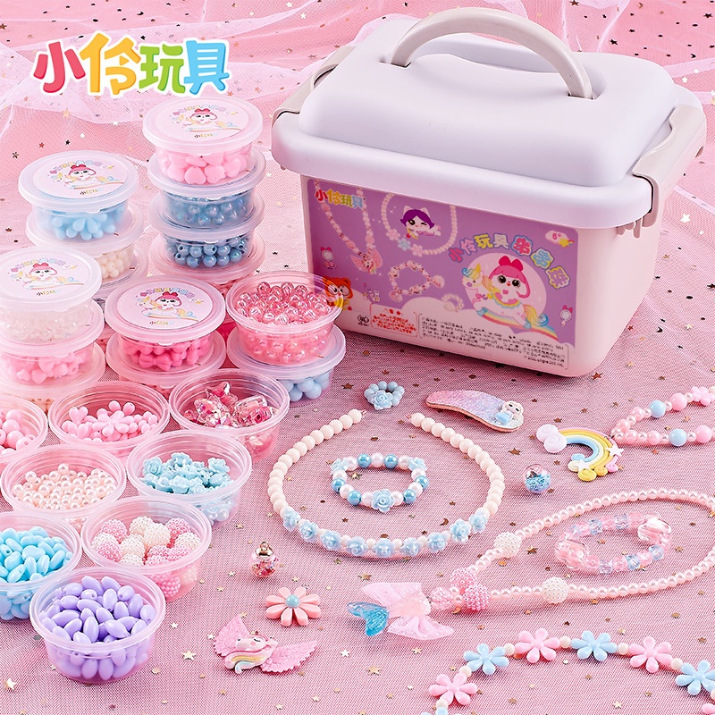 Xiaoling Đồ chơi trẻ em Hạt Làm Vòng Đeo Tay Thủ Công diy Cho Bé