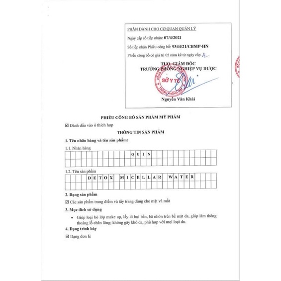 Tẩy trang DETOX Quin | BigBuy360 - bigbuy360.vn