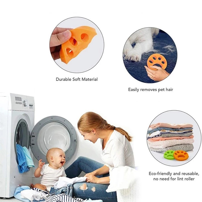 Dụng cụ tẩy lông thú cưng khi giặt đồ tiện lợi
