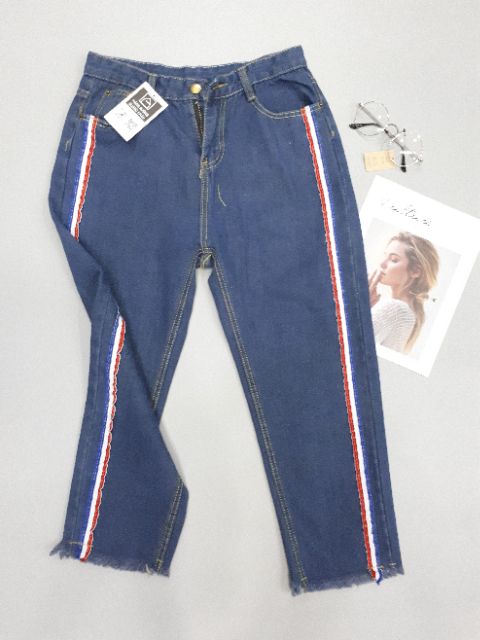 [Size XL] Quần bò, quần jeans baggy lưng cao Ulzzang Quảng Châu QD19HH (Mom Jeans)