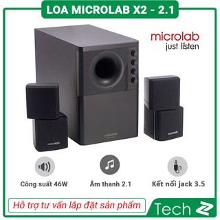 Loa máy tính microlab x2 âm thanh 2.1 công suất 46w